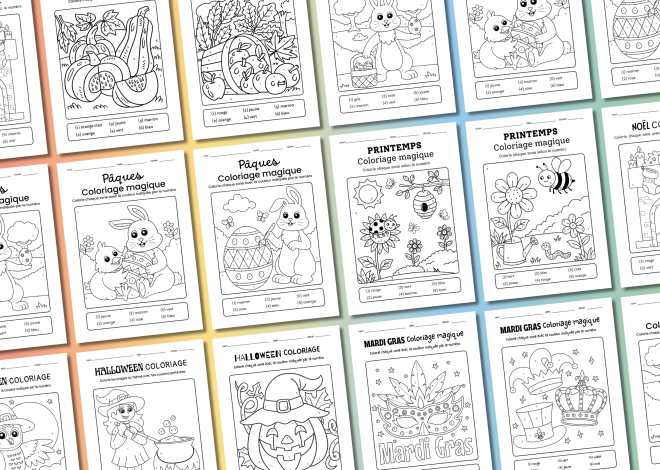 Coloriages magiques grande section