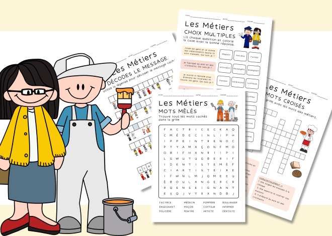 Explorons les métiers avec des activités FLE